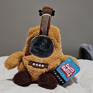 Plush Guitar Toy - Brown and Black